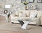 Forest Coffee Table, Clear Glass, White & Walnut